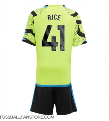 Arsenal Declan Rice #41 Replik Auswärtstrikot Kinder 2023-24 Kurzarm (+ Kurze Hosen)
